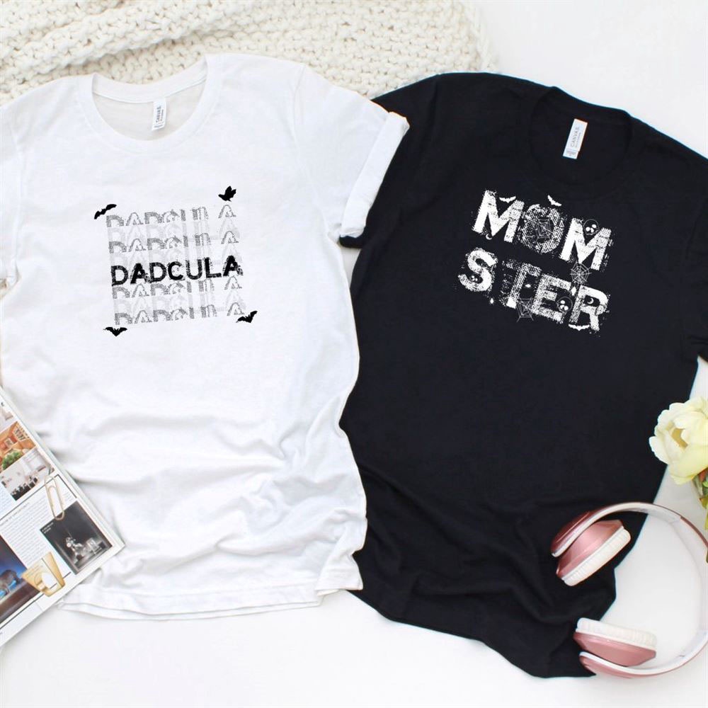 Valentine T-Shirt, Matching Outfits Set, Halloween Momsterdadcula Matching Outfits Set, His & Hers, Celebrate In Style