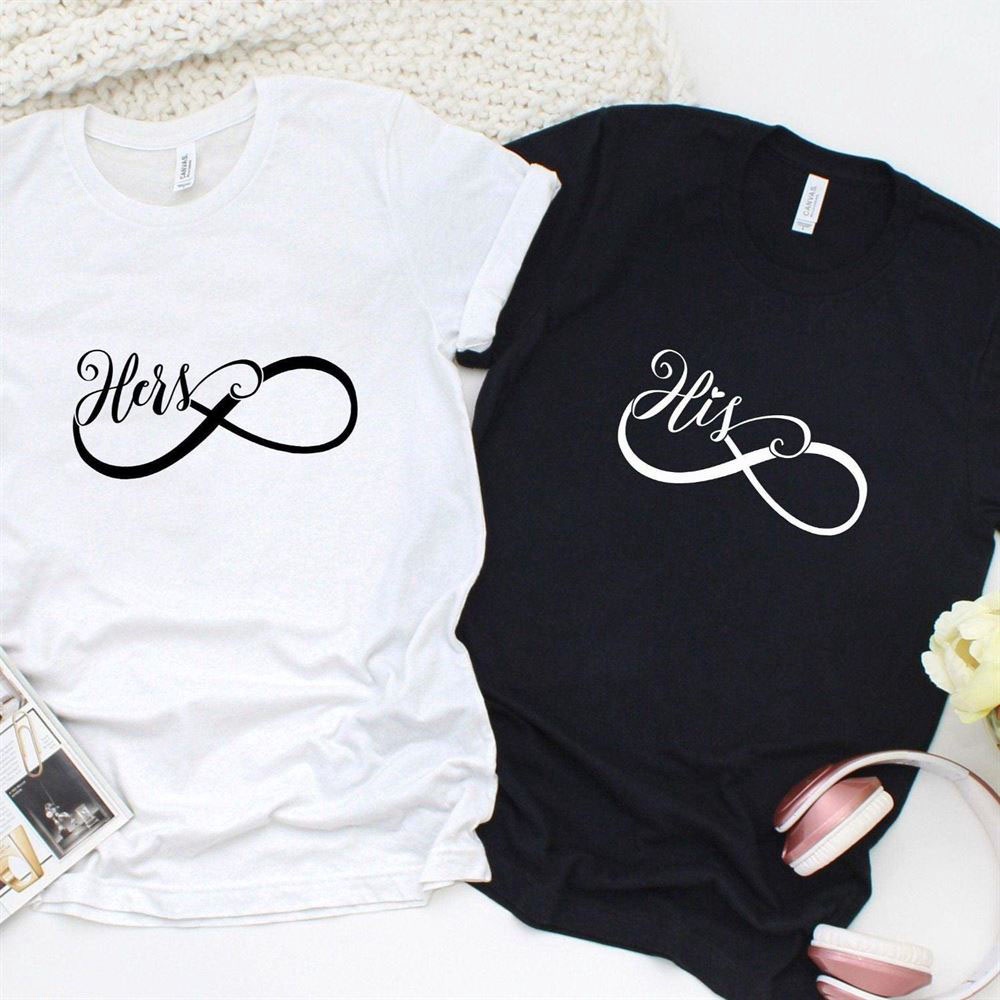 Valentine T-Shirt, Matching Outfits Set, His & Hers Infinite Matching Set Eternal Love Outfits, Perfect Couples Gift, Valentines Attire