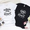 Valentine T-Shirt, Matching Outfits Set, King & Queen Matching Set Couple Hoodies & Sweaters