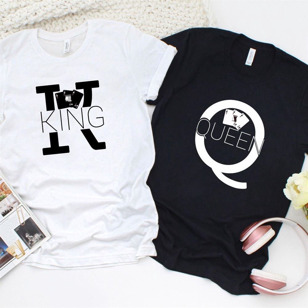 Valentine T-Shirt, Matching Outfits Set, Matching King & Queen Hoodie Set Comfy Couple Gift For Royal Cuties