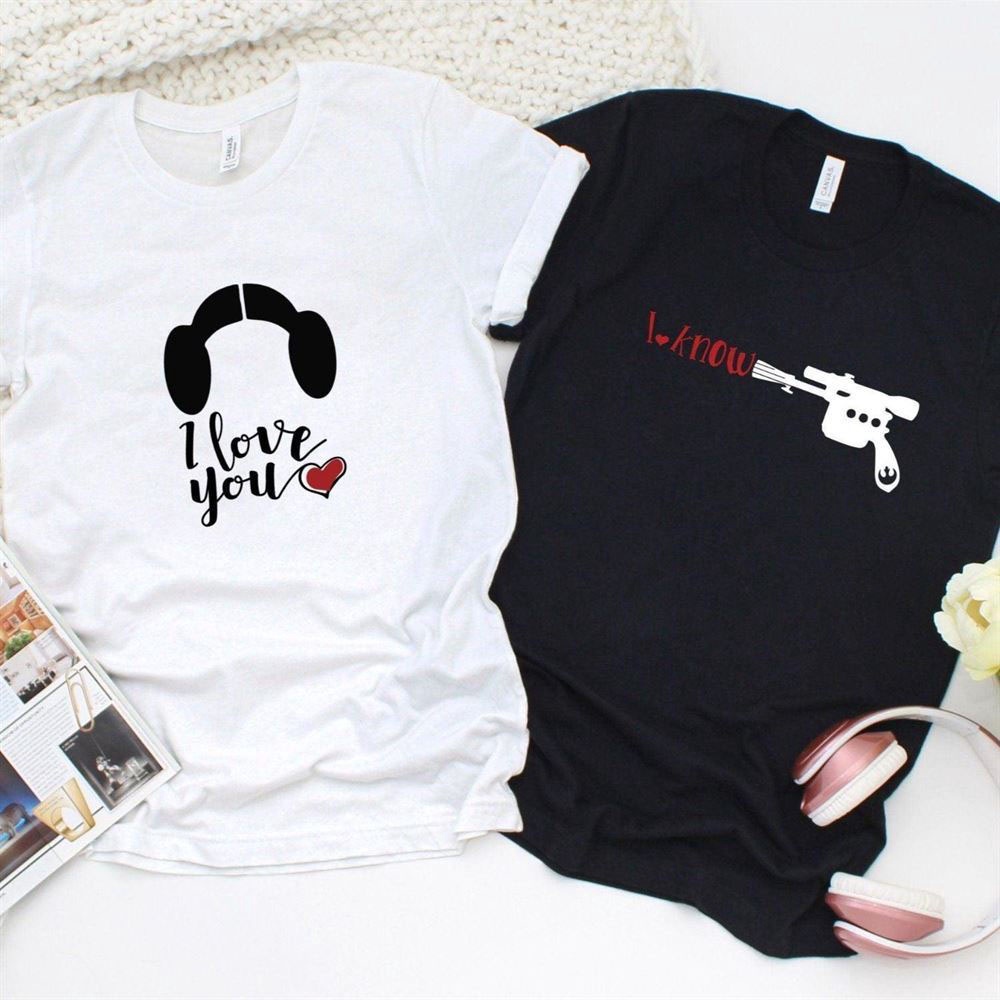 Valentine T-Shirt, Matching Outfits Set, Mr & Mrs Matching Outfits I Love You I Know Perfect Valentines Day Present