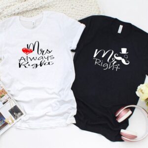 Valentine T-Shirt, Matching Outfits Set, Mrs Always&hellip;