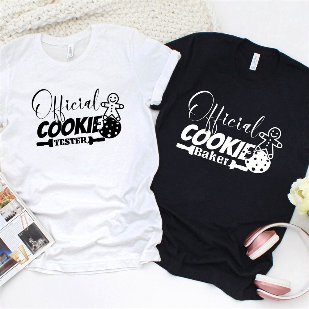 Valentine T-Shirt, Matching Outfits Set, Official Cookie Baker And Tester Christmas Matching Set  Family Holiday Outfits