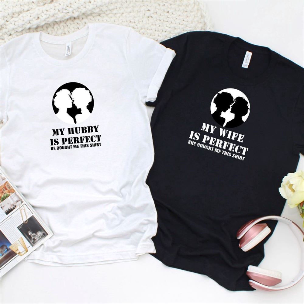 Valentine T-Shirt, Matching Outfits Set, Perfect Hubbywifey Gift Matching Outfits Set For Lovely Couples, Ideal Valentines Day Surprise