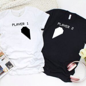 Valentine T-Shirt, Matching Outfits Set, Player 1&hellip;