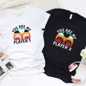 Valentine T-Shirt, Matching Outfits Set, Player 1&hellip;