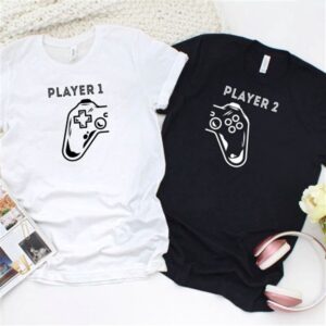 Valentine T-Shirt, Matching Outfits Set, Player 1&hellip;