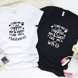 Valentine T-Shirt, Matching Outfits Set, Sweet Coffee&hellip;