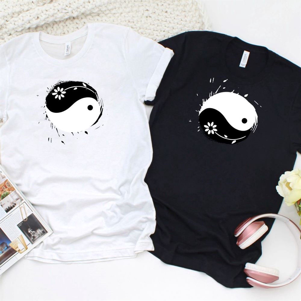 Valentine T-Shirt, Matching Outfits Set, Yin Yang Anniversary Gift, Couples Matching Set Perfect Wedding Present