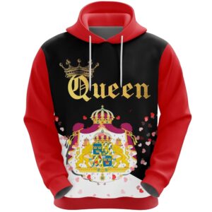 Valentines Day Hoodie, Sweden Queen Valentine 3D&hellip;