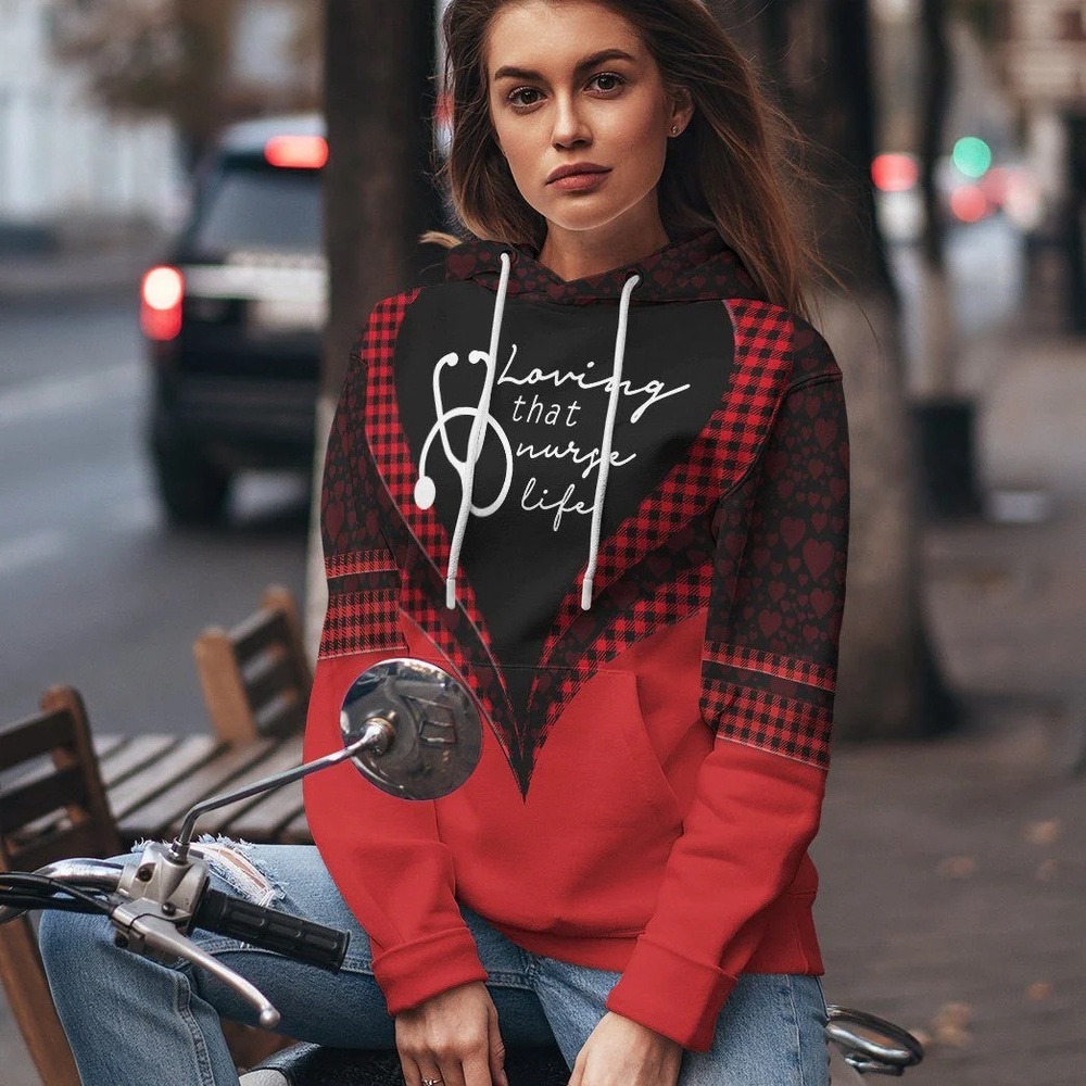 Valentines Day Hoodie, 3D Loving That Love Life Valentine Custom Hoodie Apparel Valentines Day Hoodie, 3D Loving That Love Life Valentine Custom Hoodie Apparel