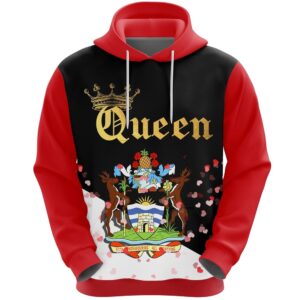 Valentines Day Hoodie, Antigua and Barbuda Queen&hellip;
