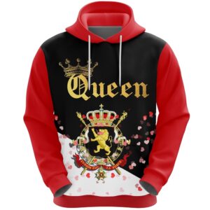 Valentines Day Hoodie, Belgium Queen Valentine Hoodie&hellip;