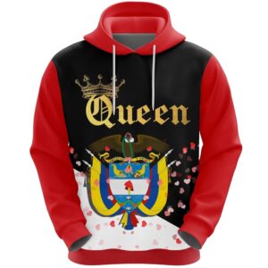 Valentines Day Hoodie, Colombia Queen Valentine 3D&hellip;