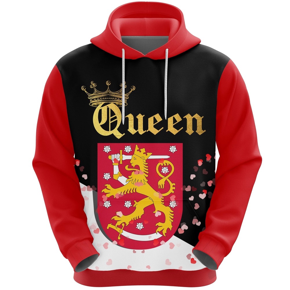Valentines Day Hoodie, Finland Queen Valentine Hoodie All Over Print
