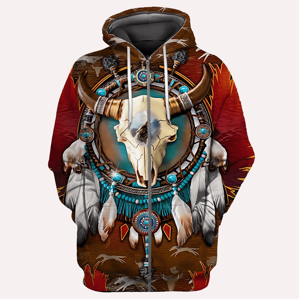 Vintage Antelope Tribal Style Native American Hoodie Leggings Set, Native American Hoodies, Native American Leggings