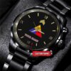 Army Watch, Army 20Th Engineer Brigade Custom Black Fashion Watch Proudly Served Gift, Military Watches, Us Army Watch