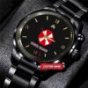 Army Watch, Army 8Th Infantry Division Custom Black Fashion Watch Proudly Served Gift, Military Watches, Us Army Watch