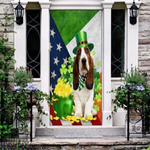 Basset Hound Door Cover St Patrick s Day Door Cover St Patrick s Day Door Decor 3 mhjrx8.jpg