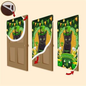 Black Cats Door Cover St Patrick s Day Door Cover St Patrick s Day Door Decor 2 s0hcna.jpg