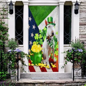Bull Terrier Door Cover, St Patrick’s Day&hellip;