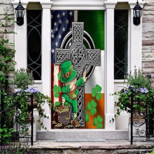 Funny Leprechaun St Patrick’s Day Door Cover,&hellip;