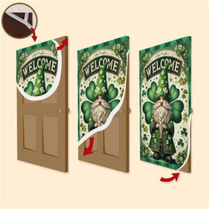 Gnome Lucky Door Cover St Patrick s Day Door Cover St Patrick s Day Door Decor 3 p45snl.jpg