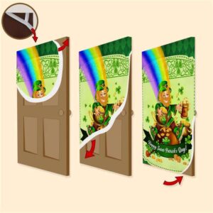 Happy Saint Patrick s Day Leprechaun Door Cover St Patrick s Day Door Cover St Patrick s Day Door Decor 3 picv3t.jpg