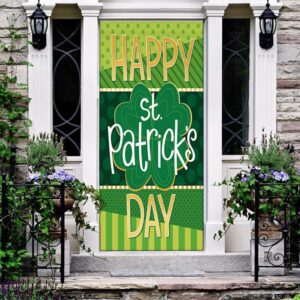 Happy St Patrick’s Day Clover Door Cover,&hellip;