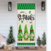 Happy St Patrick’s Day Gnome Personalized Door Cover, St Patrick’s Day Door Cover, St Patrick’s Day Door Decor