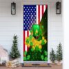 Happy St Patrick’s Day Irish American Leprechaun Door Cover, St Patrick’s Day Door Cover, St Patrick’s Day Door Decor