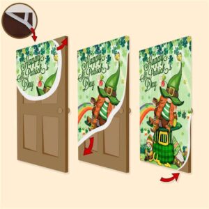 Happy St Patricks Day Gnomes Shamrocks Door Cover St Patrick s Day Door Cover St Patrick s Day Door Decor 3 i6zbht.jpg