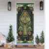 Irish Celtic Knot Cross Door Cover, St Patrick’s Day Door Cover, St Patrick’s Day Door Decor Irish Celtic Knot Cross Door Cover, St Patrick’s Day Door Cover, St Patrick’s Day Door Decor