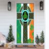 Irish Celtic Knot Cross Irish Door Cover, St Patrick’s Day Door Cover, St Patrick’s Day Door Decor