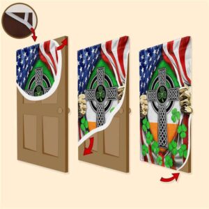 Irish Celtic Knot Cross Irish Door Cover St Patrick s Day Door Cover St Patrick s Day Door Decor 3 pwuj2l.jpg