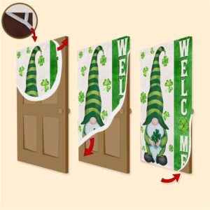 Irish Gnome Welcome Door Cover St Patrick s Day Door Cover St Patrick s Day Door Decor 3 qsrjar.jpg