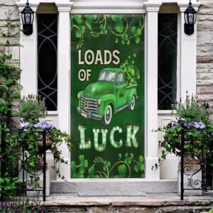 Irish Shamrock Loads Of Luck Door Cover,&hellip;