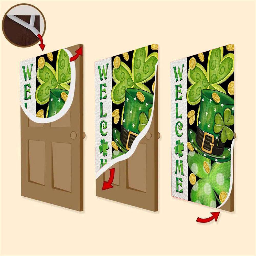 Lucky Charms Green Hat Door Cover, St Patrick’s Day Door Cover, St Patrick’s Day Door Decor