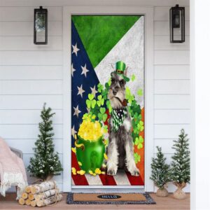 Miniature Schnauzer Door Cover, St Patrick’s Day&hellip;