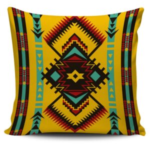Native American Pillow Case, Abstract Geometric Ornament&hellip;