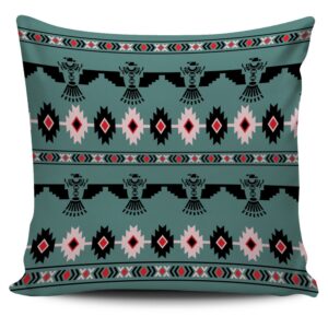 Native American Pillow Case, Blue Thunder Bird&hellip;