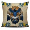 Native American Pillow Case, Blue Thunder Bird Pillow Covers, Native American Pillow Covers