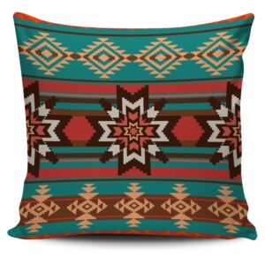 Native American Pillow Case, Ethnic Ornament Seamless&hellip;