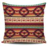 Native American Pillow Case, Ethno Brown Blue Pillow Cover, Native American Pillow Covers
