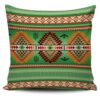 Native American Pillow Case, Green Tribe Pattern Native American Pillow Cover, Native American Pillow Covers