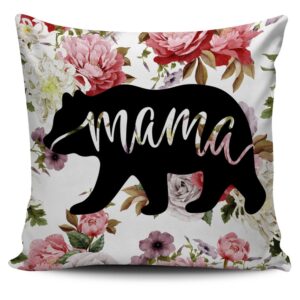 Native American Pillow Case, Mama Bear Flower&hellip;