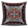 Native American Pillow Case, Naumaddic Arts Purple Pillow Covers, Native American Pillow Covers