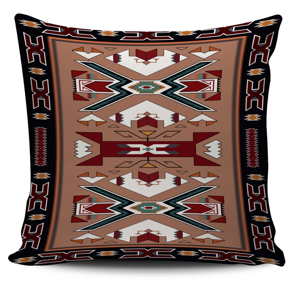 Native American Pillow Case, Orange Geometric Native American Pillow Covers, Native American Pillow Covers Native American Pillow Case, Orange Geometric Native American Pillow Covers, Native American Pillow Covers