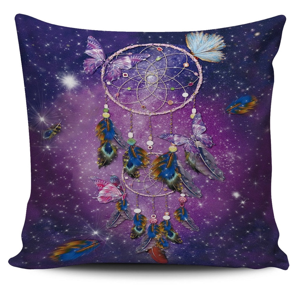 Native American Pillow Case, Purple Butterfly Galaxy Dreamcatcher Native American Pillow Covers, Native American Pillow Covers Native American Pillow Case, Purple Butterfly Galaxy Dreamcatcher Native American Pillow Covers, Native American Pillow Covers
