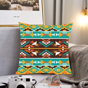 Native American Pillow Case, Seamless Colorful Pillow&hellip;
